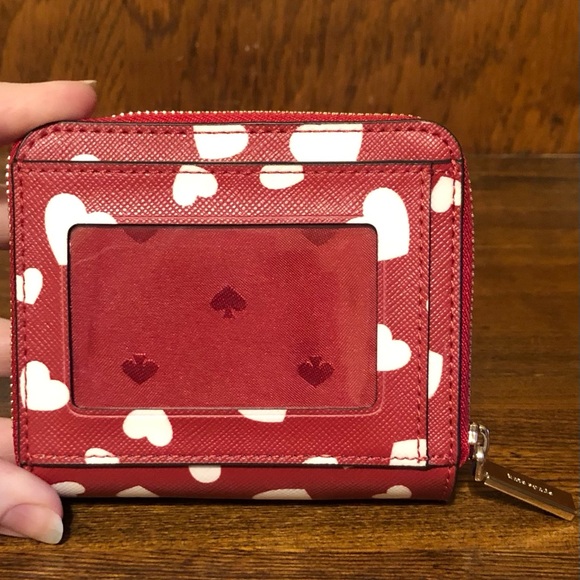 NWT/NIB-Kate Spade-SET-Staci Heart Pop Sm Bifold Wallet & Heart Coin Purse-$218 - Picture 4 of 16